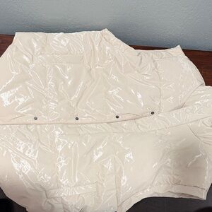 Aerie Cream Puffer Jacket